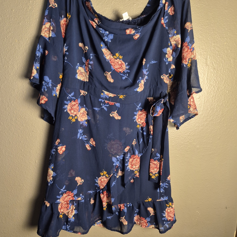 Xhilaration Navy Blue Casual Dress